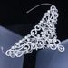 ins texture Valentine's Day flower rhinestone jewelry exaggerated style diamond necklace_ipsvogv.com