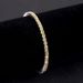 New S925 Sterling Silver Diamond Tennis Chain 3/4/5mm Bracelet Ins Style Fresh Yellow Moissanite Bracelet_ipsvogv.com