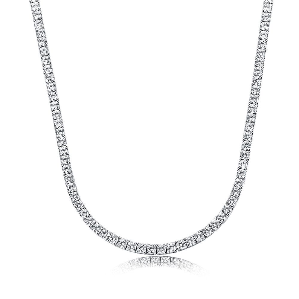 Zircon Tennis Chain Men's Necklace Niche Hip-hop Jewelry Women's Bracelet_ipsvogv.com