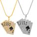 Men's Diamond Playing Card Pendant Necklace Personalized Tonghua Shun Couple Sweater Chain Hip Hop Accessories_ipsvogv.com