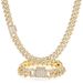 Men's Jewelry Copper Zirconium Hip Hop Necklace Jewelry Trendy Brand 14mm Diamond Shaped Cuban Necklace For Men And Women_ipsvogv.com