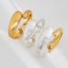 Exaggerated Metal Spring Buckle With Female Personality Irregular Water Drop Smooth Wide Bracelet_ipsvogv.com
