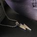 Hip Hop Alloy Full Diamond Lightning Pendant Necklace Men's Cuban Sweater Chain Jewelry_ipsvogv.com