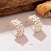 Light Luxury Style, Exquisite And Elegant Design, C Shaped Earrings, New Style, Diamond And Pearl, High End Temperament, Commuting All Match Earrings_ipsvogv.com