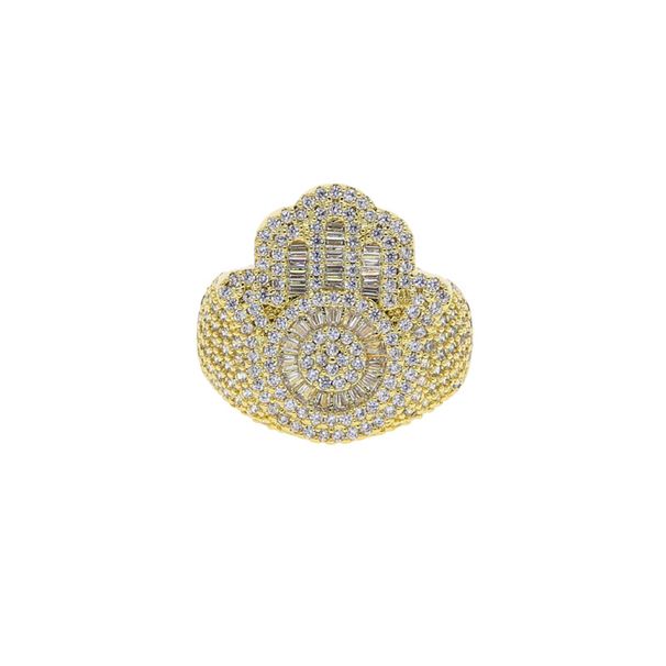 New Men's Hip Hop Ring Palm Zircon Ring Hip Hop Trendy Jewelry_ipsvogv.com