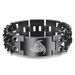 Nordic Viking Rune Totem Triangle Wheel Fashionable Dominant Men's Titanium Steel Cuban Bracelet_ipsvogv.com