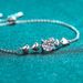 Mosang Diamond S Pure Silver Female Plating PT950 Gold Fashion Bracelet Style Straight_ipsvogv.com