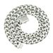 Hip Hop Punk Smooth Stainless Steel Spring Buckle Cuban Chain Trendy Men's Cool and Dominant Necklace Decoration_ipsvogv.com