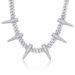 Men's Jewelry Hip Hop Necklace 14mm Rivet Bullet Cuban Chain Full Of Zircon Big Gold Chain Hip Hop Punk Style Necklace_ipsvogv.com