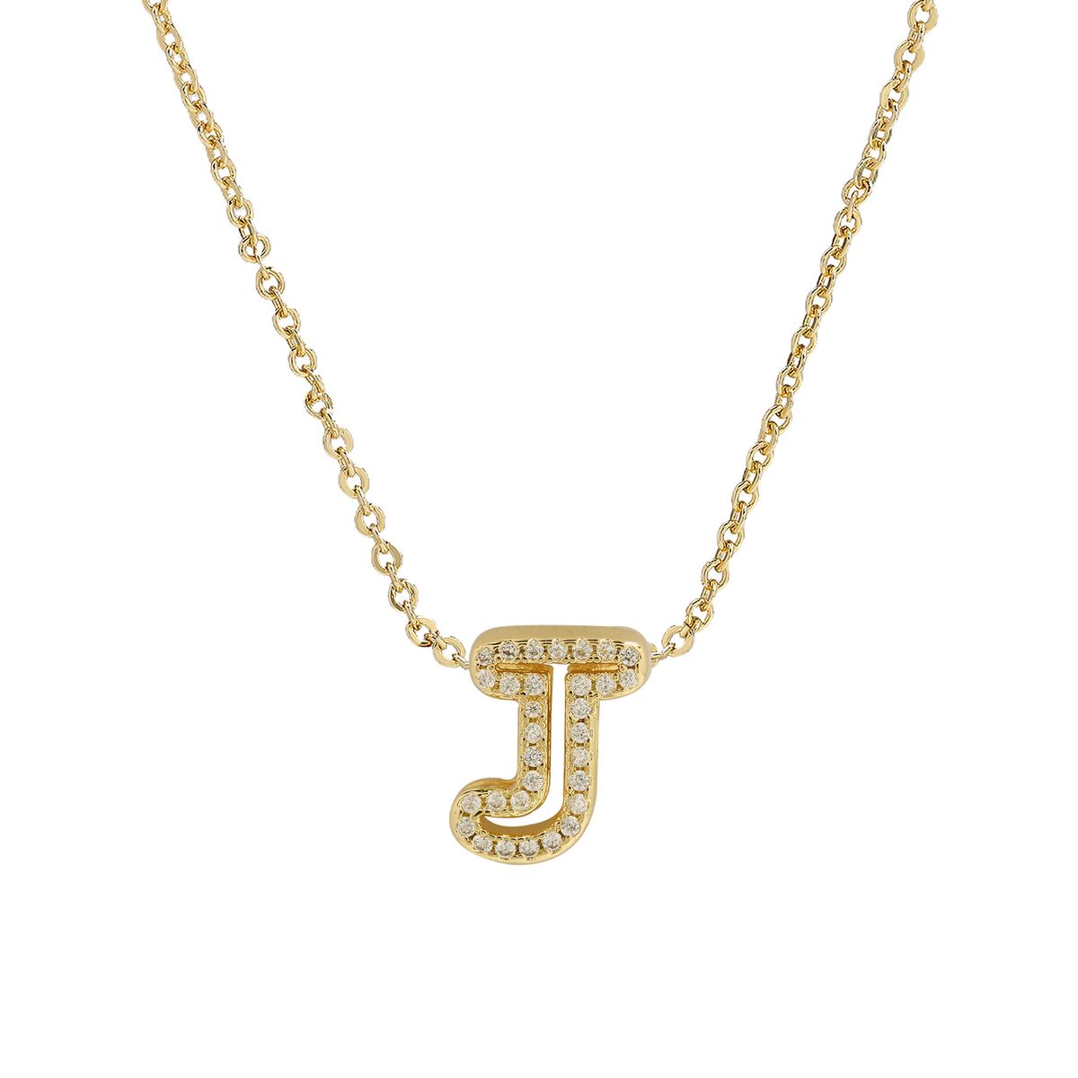 Women's Jewelry Brass Inlaid Zirconium 26 English Small Letters Pendant Necklace Niche Clavicle Chain_ipsvogv.com