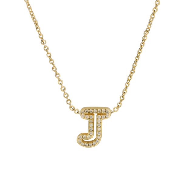 Women's Jewelry Brass Inlaid Zirconium 26 English Small Letters Pendant Necklace Niche Clavicle Chain_ipsvogv.com