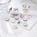 Hot Selling With Micro Diamond Inlay, Six Pointed Star Drop Oil, Magical Eyes, Turquoise Dual Color 12 Piece Set Foot_ipsvogv.com