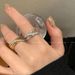 Zircon Design Female Birdcage Interlocking Niche High End Finger Fashion Personality Time Come Running Ring_ipsvogv.com