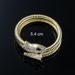 Handpiece shaped punk exaggerated fashion, multi-layer full of diamond snake bracelet, arm bracelet_ipsvogv.com