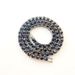 Hip Hop 5mm Single Row Inlaid Rhinestone Black And White Diamond Blue Tennis Chain_ipsvogv.com