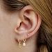 Oil Drop Flower Round Earrings For Women Light Luxury Niche Design Ear Clips High End Temperament Earrings_ipsvogv.com