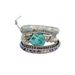 New Geometric Bracelet For Women Turquoise Braided Leather Bracelet Hand Woven Bohemian Style Bracelet_ipsvogv.com