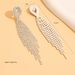 Women’s Jewelry Set Fashion Brand New Jewelry Exaggerated Temperament Tassel Rhinestone Earrings Water Drop Diamond Niche Cold Style Earrings_ipsvogv.com