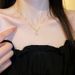 【 Full Body Titanium Steel 】 Light Luxury Heart, Extremely Simple Wind Furnace, Real Gold Necklace, Women's Instagram,_ipsvogv.com