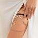Sexy Multi Layer Tassel Metal Hang Tag Sweet Cool Black Lace Leg Chain_ipsvogv.com