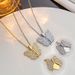 Türkiye Style Creativity Open Butterfly Pendant Item Trend Chain Heart Wings Can Be Engraved_ipsvogv.com
