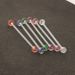 Soft Rod Earrings Industrial Barbell Crossbar Straight Rod Popular Distinctive Earrings Double Earrings Earrings_ipsvogv.com