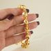 Luxurious Gold-plated Copper Bracelet, Hollow Design, Adjustable Chain, Suitable For Women_ipsvogv.com