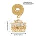 New hip-hop letter necklace pendant creative trend NO.1 alloy full diamond letter necklace_ipsvogv.com