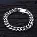Men's Jewelry Stainless Steel Six Sided Grinding Bracelet Jewelry High End Cuban Chain Plain Chain Women's Jewelry_ipsvogv.com