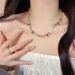 Sweetheart Candy Colored Crystal Zircon Necklace, Light Luxury And High Grade, Love Rainbow Collar Chain, Female_ipsvogv.com