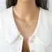 New Style Ribbon Heart Necklace For Women With Zircon Inlay, Elegant And Versatile Titanium Steel Collarbone Chain_ipsvogv.com