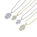 Hip Hop Hamsa Palm Pendant Popular Necklace Full Diamond Trendy Jewelry_ipsvogv.com