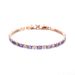 Women's Jewelry Light Luxury Purple Crystal Bracelet Imitating Moissanite Small Temperament Champagne Gold Long Lasting Non Fading Hand Jewelry_ipsvogv.com