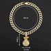 New Men's Alloy Full Diamond Money Bag Pendant Fashion Versatile Hip Hop Necklace_ipsvogv.com