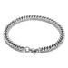 Titanium Steel Non-Fading Cuban For Men Double Weave Polished Bracelet Simple Versatile Hipster Style Men's Jewelry_ipsvogv.com