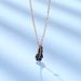 Black Crystal Feather Necklace For Women Light Luxury Niche Fashion Leaves Using Elements_ipsvogv.com