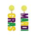 Carnival element letter earrings clown hat earrings round earrings creative earrings_ipsvogv.com