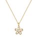 【 Titanium Steel 】 Pearl Five Petal Flower Light Luxury Temperament Gorgeous Full Diamond Necklace Women's Versatile_ipsvogv.com
