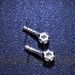 S Pure Silver New Mosang Stone Women's Tassel Six Claw as a Gift for Girlfriend's Temperament Minimalist Earrings_ipsvogv.com