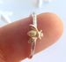 Zhenrong New Little Bee For Women's Fresh Silver Plated Colorful Ring_ipsvogv.com