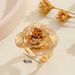 for Ins Style Gold Rose Flower Ring Women Niche High-end Light Luxury Jewelry_ipsvogv.com