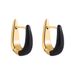 Women’s Jewelry Set Fashion Personality Color Copper Plated Oil Drop Series Geometric Oval Earrings Ear Buckles Fashionable Simple Creative Earrings_ipsvogv.com