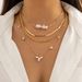 Jewelry Simple Cross Snake Bone Chain Necklace Creative Irregular Pearl Multi Layer Necklace_ipsvogv.com