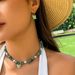 Summer Dopamine Sweet Crushed Stone Butterfly Necklace Women's Vacation Style Bead Versatile Accessories_ipsvogv.com