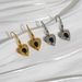 Unisex Spring And Summer INS Retro Gold Plated Sweet Small Fragrance Style Colorful Ear Hook Earrings_ipsvogv.com