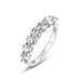 moissanite Couple Rings For Women, Single Row Diamond Rings, S925 Silver Inlaid With Colored Gemstones, Stacked Rings, Simple_ipsvogv.com