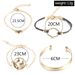 Trendy And Personalized Map Love Bead Chain Bracelet Set Of Four Jewelry_ipsvogv.com