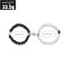 Personalized Black And White Two Color Bead Magnet Adsorption Couple Style New Combination Bracelet_ipsvogv.com