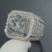 Unisex hot selling fashion rings, new domineering men's diamond rings, full diamond micro set rings_ipsvogv.com