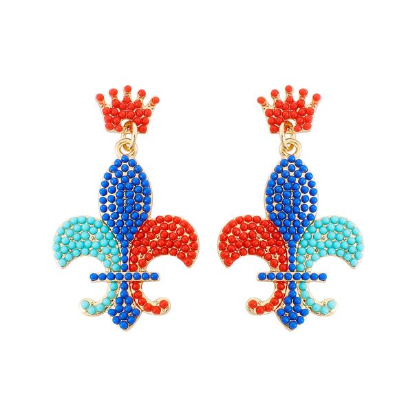 Carnival element letter earrings clown hat earrings round earrings creative earrings_ipsvogv.com